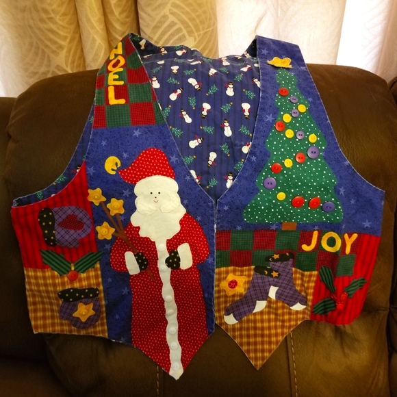 90s Reversible Christmas Vest